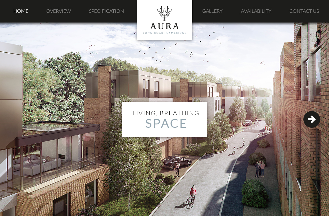 Parallax property developer website home page step 2