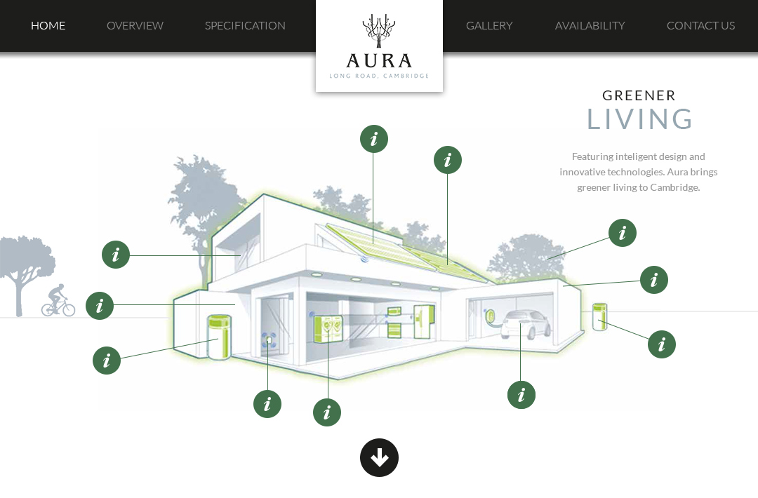Parallax property developer website content page 7