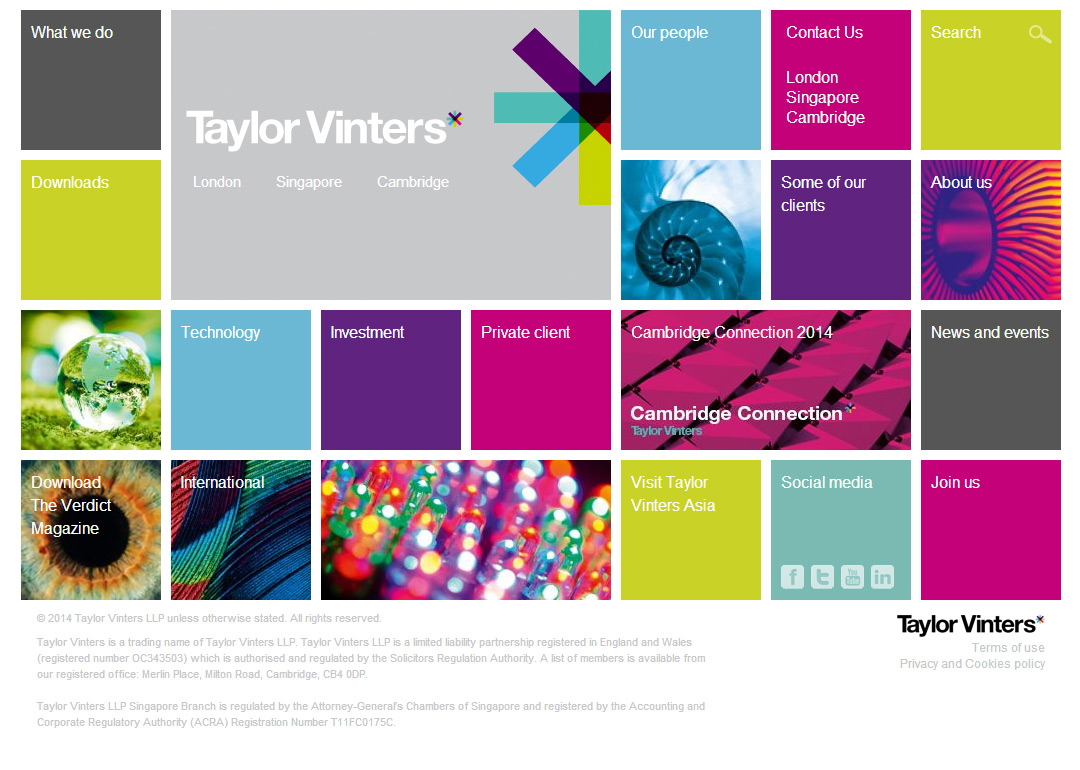 Law firm website home page