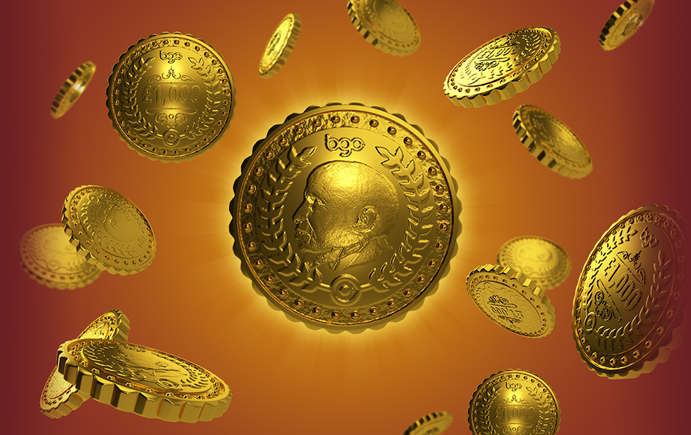Gold coin promotion reveal slide 1