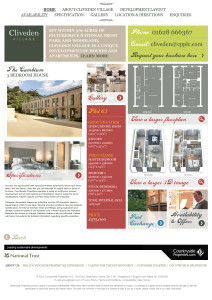 Property developer website alternative plot detail page