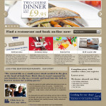 Fish Restaurant website concept 3 home page