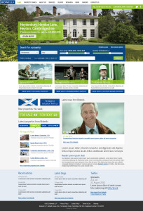 Property agent website concept 4 home page featured