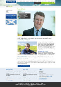 Property agent website concepts news and media detail page