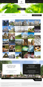 Property developer website gallery page