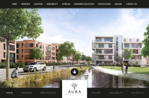 Parallax property developer website home page step 1