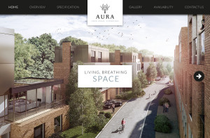Parallax property developer website home page step 2