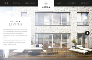 Parallax property developer website content page 3