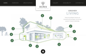 Parallax property developer website content page 7