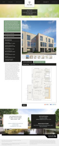 Parallax property developer website plot details page