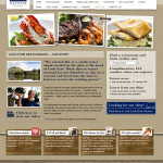 Fish restaurant website concept 2 home page