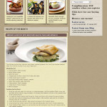 Fish restaurant website concept 2 content page