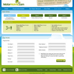Motorhome hire website concept 4 booking page