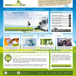 Motorhome hire website concept 4 home page
