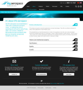 Innovative lighting website about page