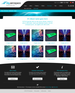 Innovative lighting website multimedia page