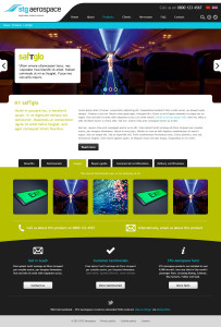 Innovative lighting website product tab 1 page